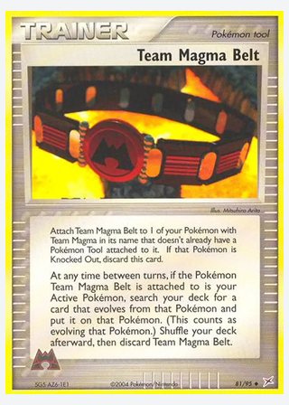 Team Magma Belt — catalogusbeeld
