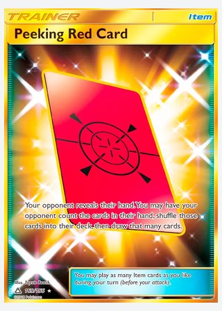 Peeking Red Card — catalogusbeeld