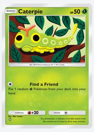 Caterpie — catalogusbeeld
