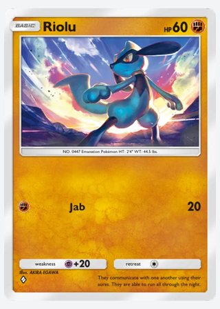 Riolu — catalogusbeeld