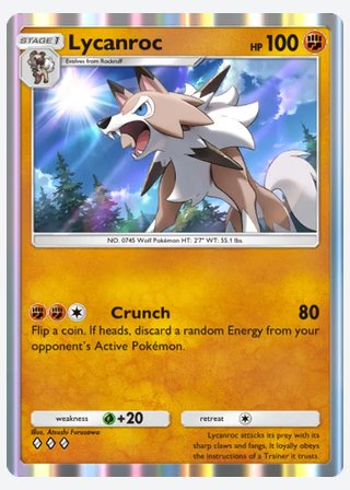 Lycanroc — catalogusbeeld