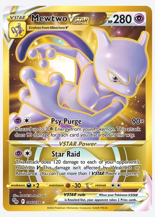 Mewtwo VSTAR — catalogusbeeld