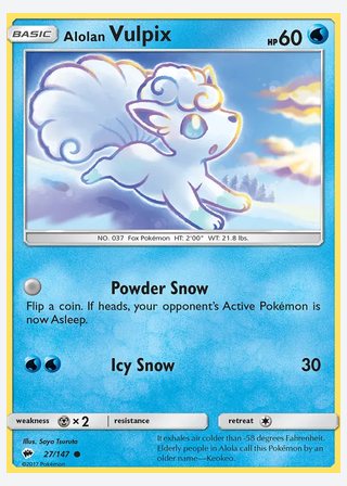 Alolan Vulpix — catalogusbeeld