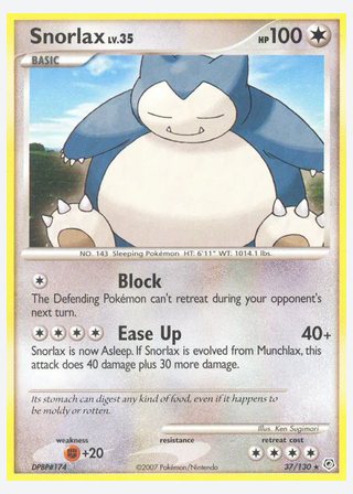 Snorlax — catalogusbeeld