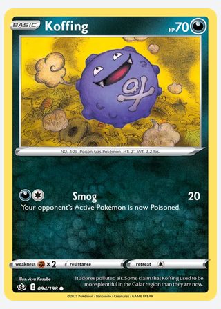 Koffing — catalogusbeeld