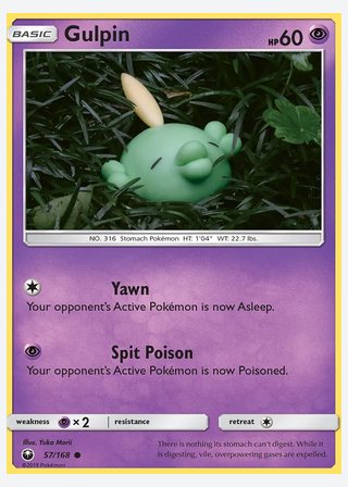 Gulpin — catalogusbeeld