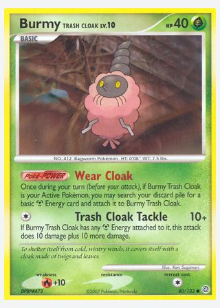 Burmy Trash Cloak — catalogusbeeld