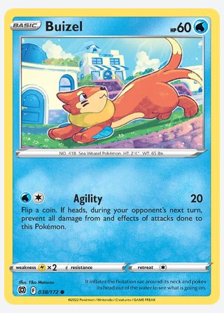 Buizel — catalogusbeeld