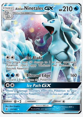 Alolan Ninetales GX — catalogusbeeld