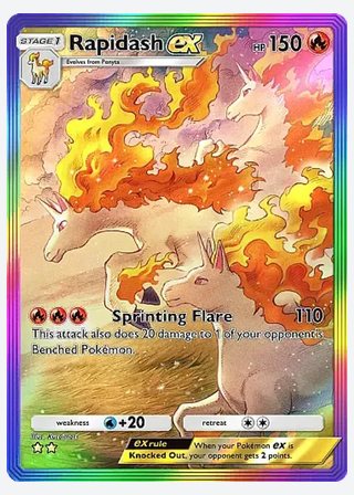 Rapidash ex — catalogusbeeld