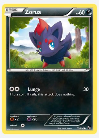 Zorua — catalogusbeeld