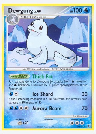 Dewgong — catalogusbeeld