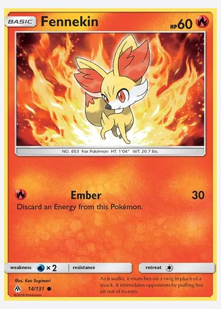 Fennekin — catalogusbeeld