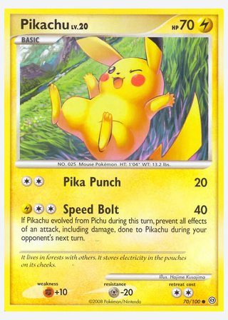 Pikachu — catalogusbeeld