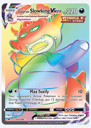 Galarian Slowking VMAX — catalogusbeeld