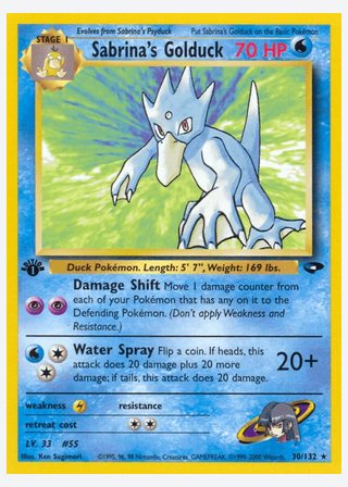 Sabrina's Golduck — catalogusbeeld