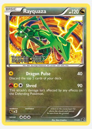 Rayquaza — catalogusbeeld