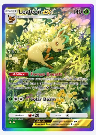 Leafeon ex — catalogusbeeld