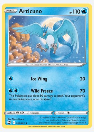 Articuno — catalogusbeeld