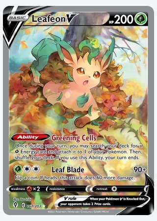 Leafeon V — catalogusbeeld