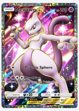 Mewtwo ex — catalogusbeeld