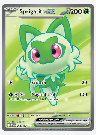 Sprigatito ex — catalogusbeeld