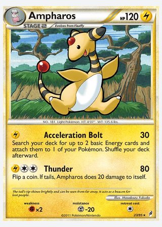 Ampharos — catalogusbeeld