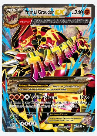 Primal Groudon EX — catalogusbeeld