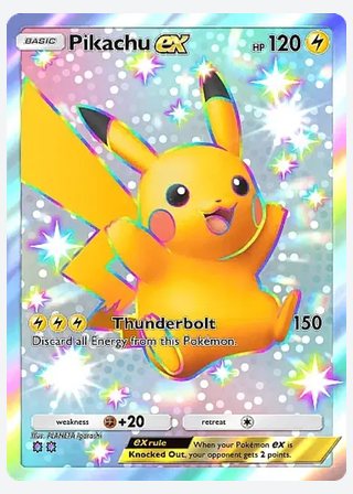 Pikachu ex — catalogusbeeld