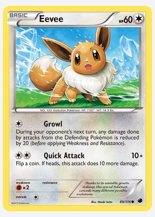 Eevee — catalogusbeeld