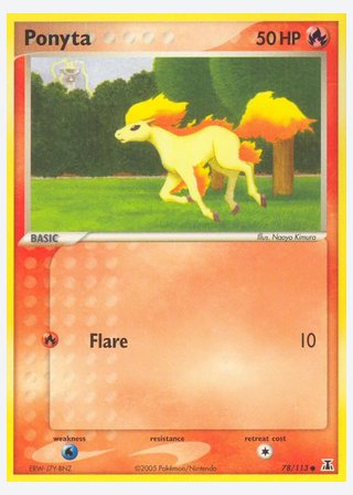 Ponyta — catalogusbeeld