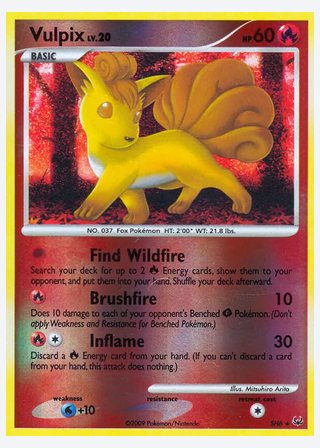 Vulpix — catalogusbeeld