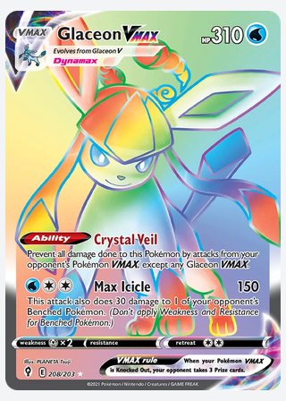 Glaceon VMAX — catalogusbeeld