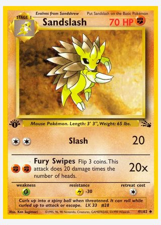 Sandslash — catalogusbeeld