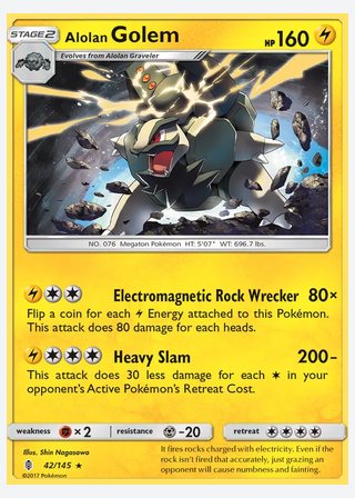 Alolan Golem — catalogusbeeld