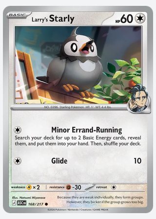 Larry's Starly — catalogusbeeld