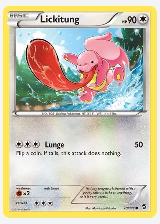 Lickitung — catalogusbeeld