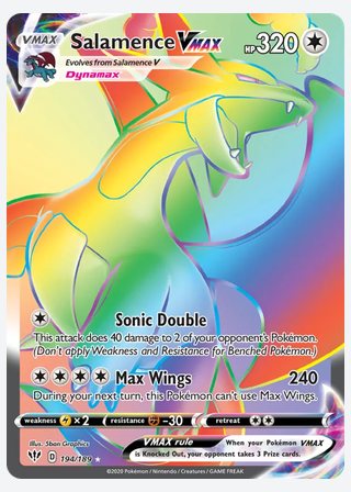 Salamence VMAX — catalogusbeeld