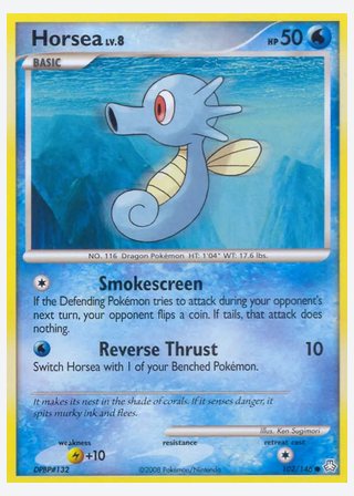 Horsea — catalogusbeeld