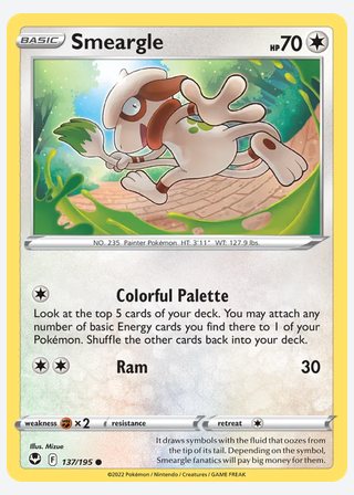 Smeargle — catalogusbeeld