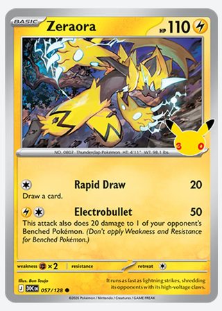 Zeraora — catalogusbeeld