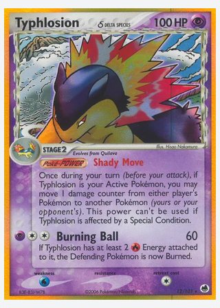 Typhlosion δ — catalogusbeeld
