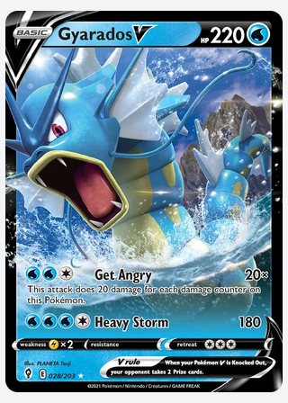 Gyarados V — catalogusbeeld