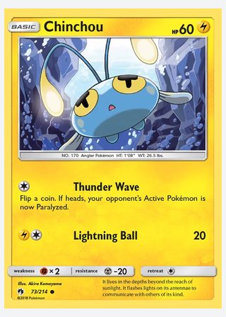 Chinchou — catalogusbeeld