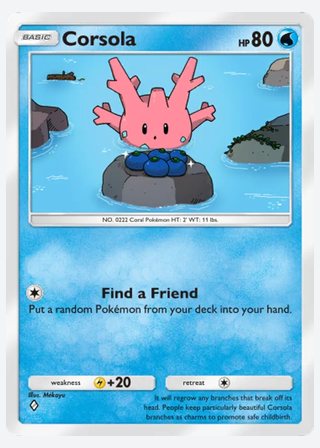 Corsola — catalogusbeeld