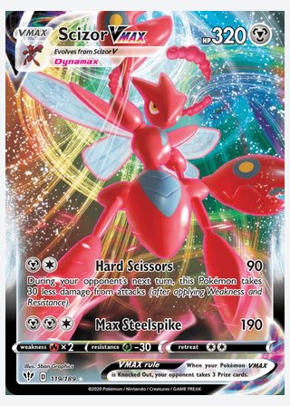 Scizor VMAX — catalogusbeeld