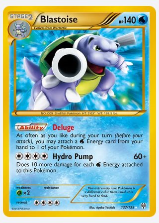 Blastoise — catalogusbeeld