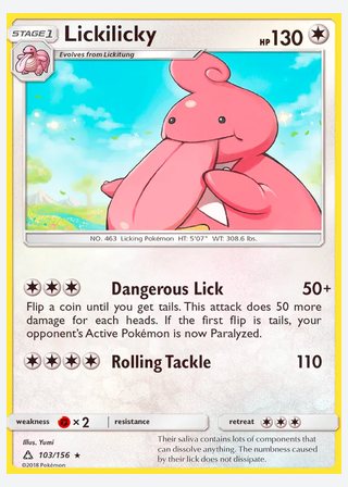Lickilicky — catalogusbeeld
