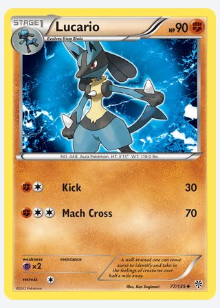 Lucario — catalogusbeeld