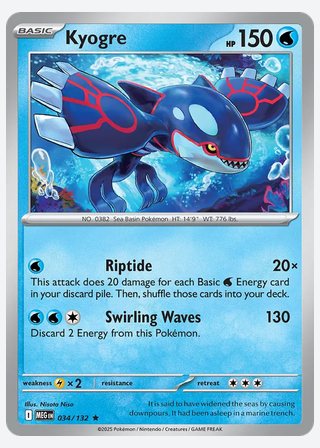 Kyogre — catalogusbeeld
